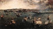 BRUEGEL, Pieter the Elder Naval Battle in the Gulf of Naples fd painting